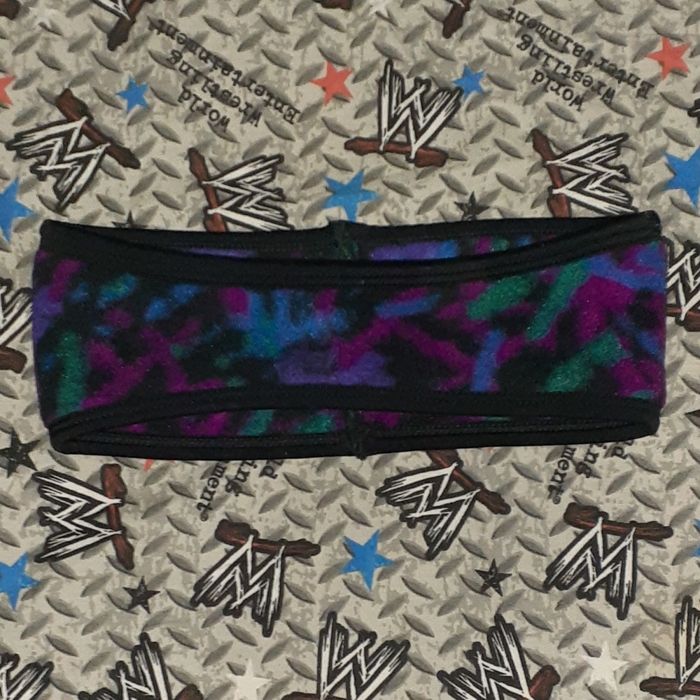 80s Comfort Skins Colorful Winter Knit Ski Headband Vintage Hat Skiing Snowboard